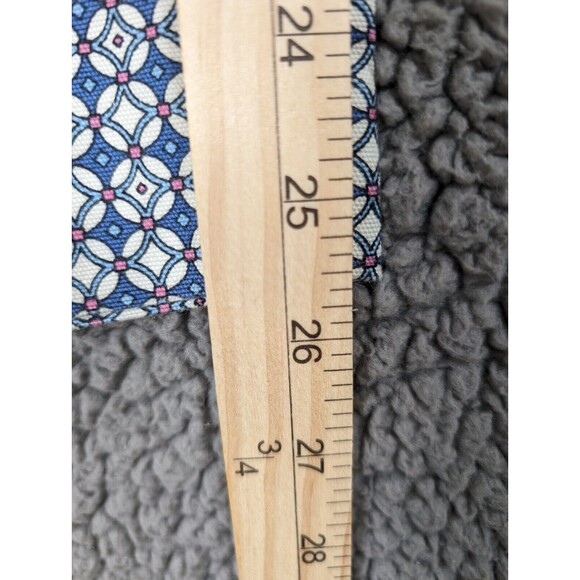 Talbots Pants Heritage Womens 12 Blue & Pink Cropped Ankle Diamond Geometric - Picture 9 of 9